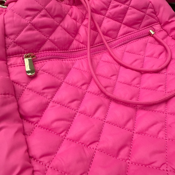 Jill and Ally Quilted Barbie Pink and Gold Backpack - Picture 3 of 7